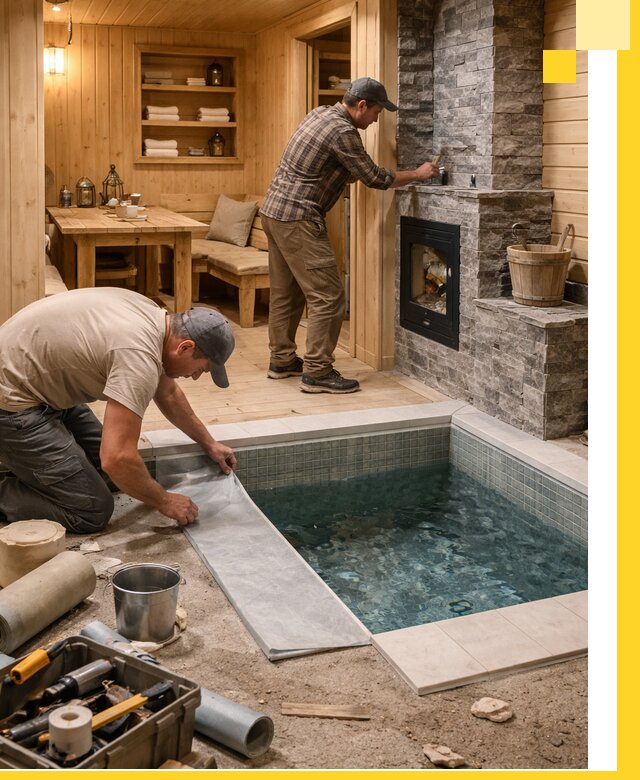 Строительство бань с комнатой отдыха под ключ в Красноярске