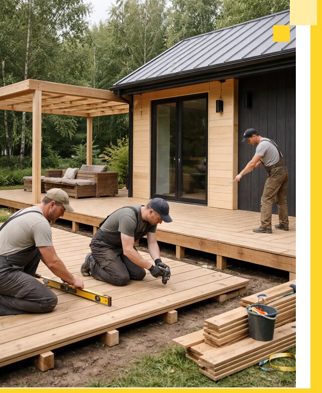 Строительство бань с террасой и бассейном под ключ в Красноярске