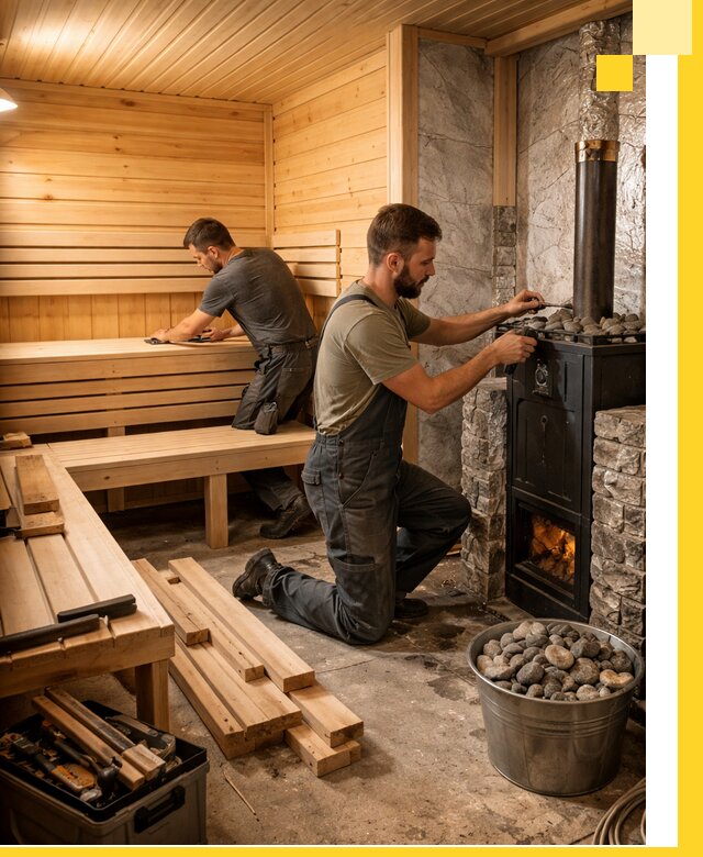 Дизайн и строительство интерьеров бань под ключ в Красноярске