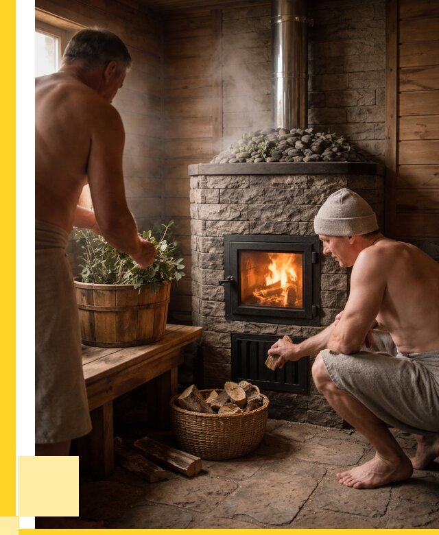 Банные печи под ключ в Красноярске от 45720 р. | ЭриданКрс кирпичная