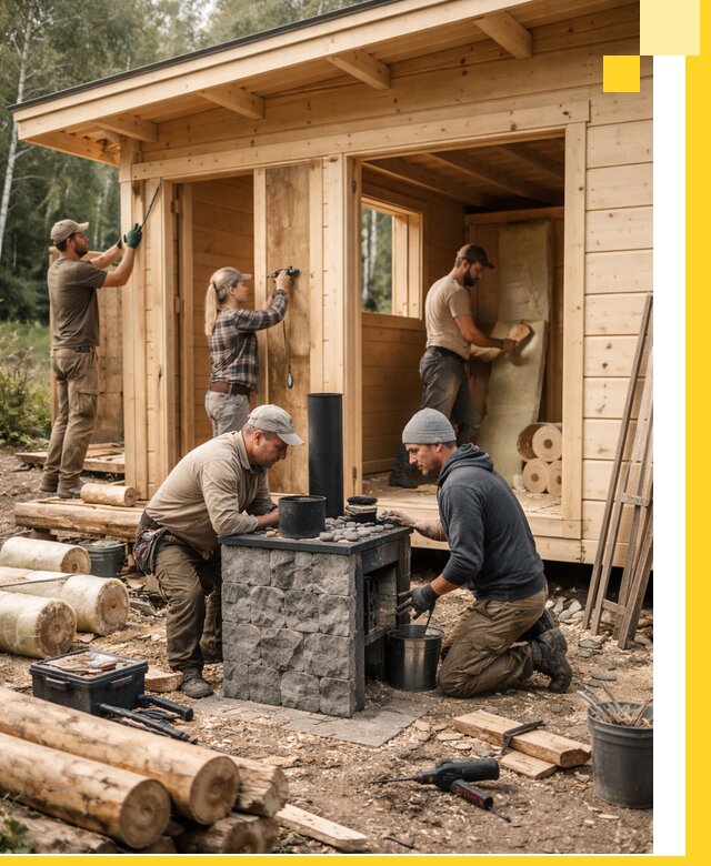 Купить баню под ключ в Красноярске строительство монтаж отделка