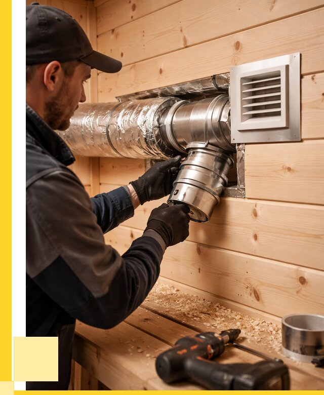 Монтаж вентиляции бани в Красноярске от 12192 р. | ЭриданКрс