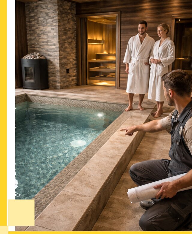 Проект бани с бассейном под ключ в Красноярске от 66040 р. | ЭриданКрс