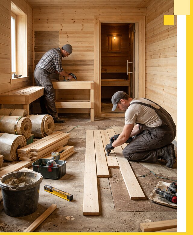 Индивидуальный проект бани с комнатой отдыха под ключ в Красноярске