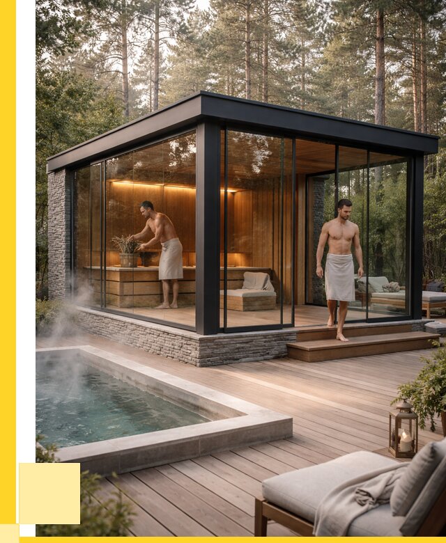 Стеклянные бани и двери в Красноярске от 457200 р. | ЭриданКрс