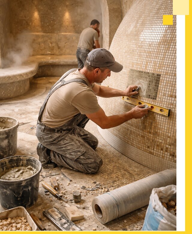 Хамам под ключ в Красноярске: проектирование, строительство, отделка