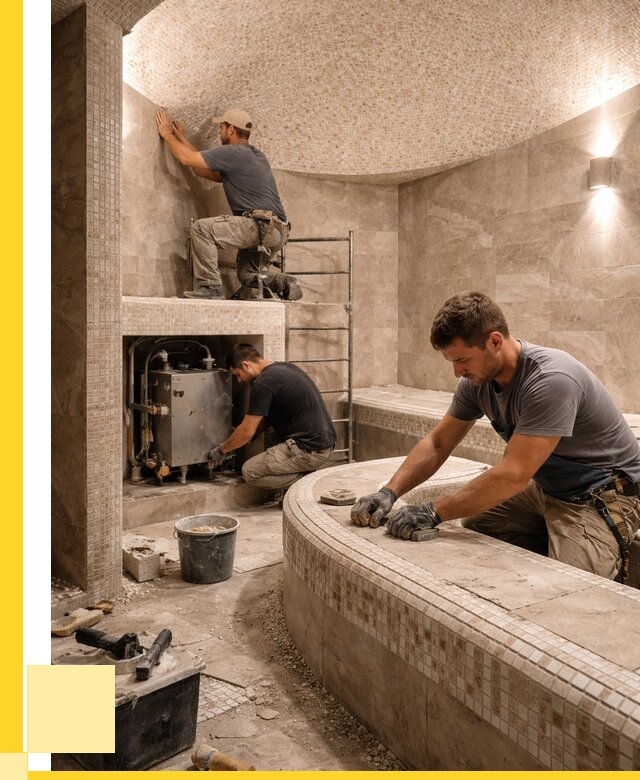 Монтаж хамамов под ключ в Красноярске от 254000 р. ЭриданКрс