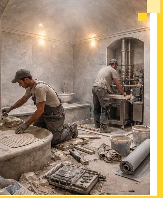 Строительство турецких бань хаммам под ключ в Красноярске