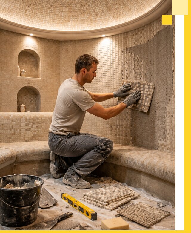 Устройство и монтаж домашнего хамама под ключ в Красноярске