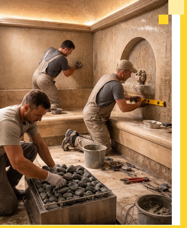 Проектирование и строительство хамама и сауны в Красноярске