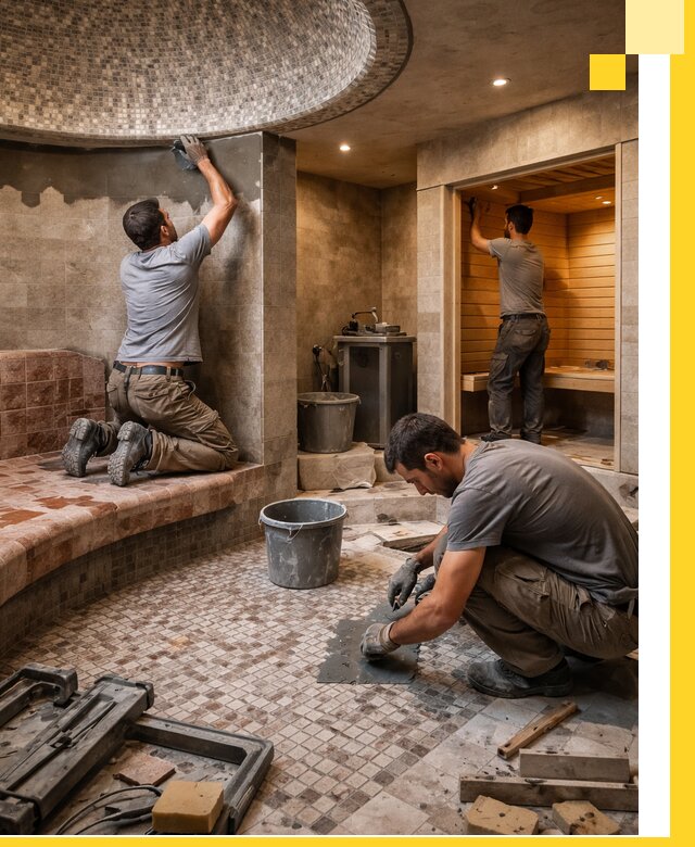 Проект и строительство хамама бани и сауны под ключ в Красноярске