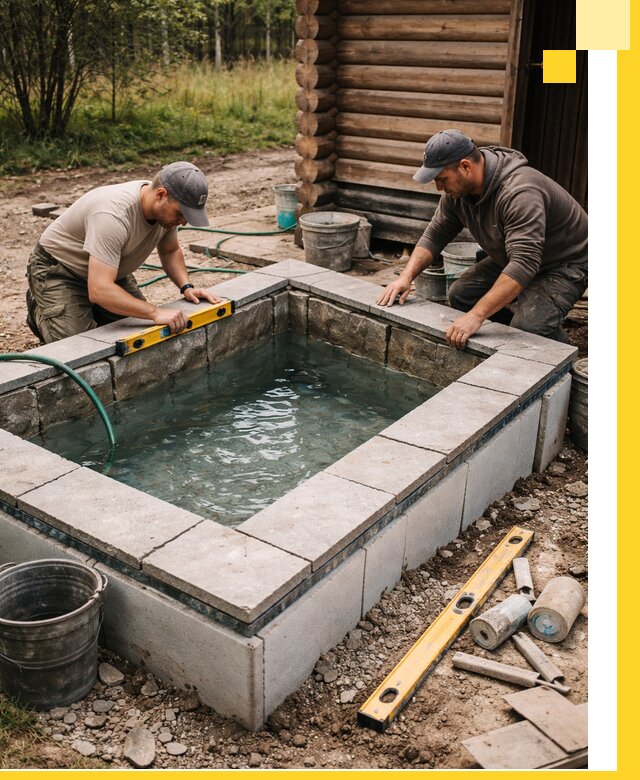 Изготовление и установка холодных купелей под ключ в Красноярске